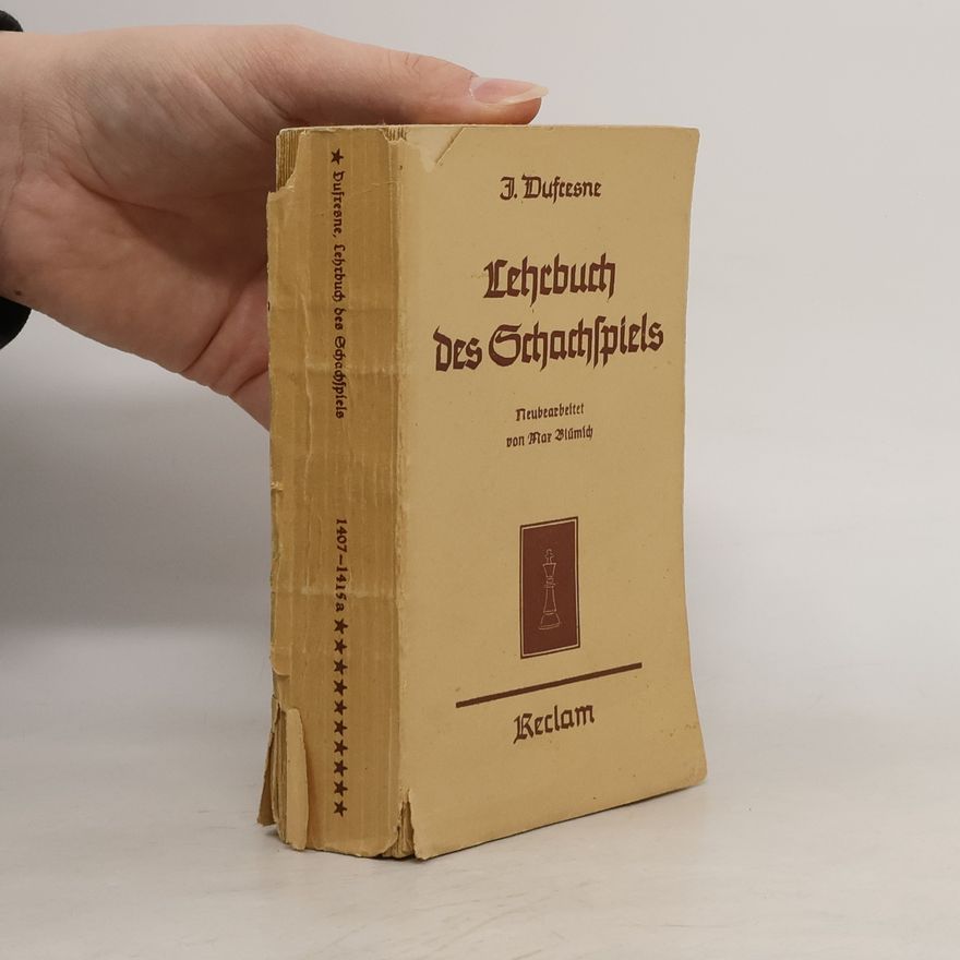Max Blümich Lehrbuch des Schachspiels