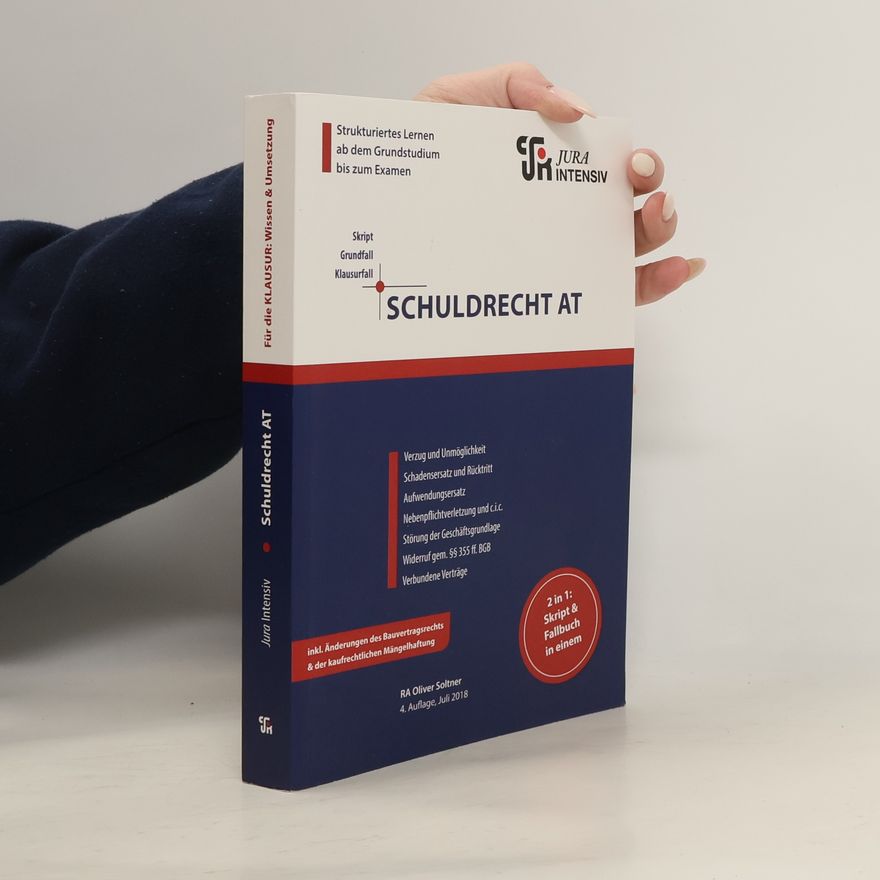 Oliver Soltner Schuldrecht AT - 4. Auflage