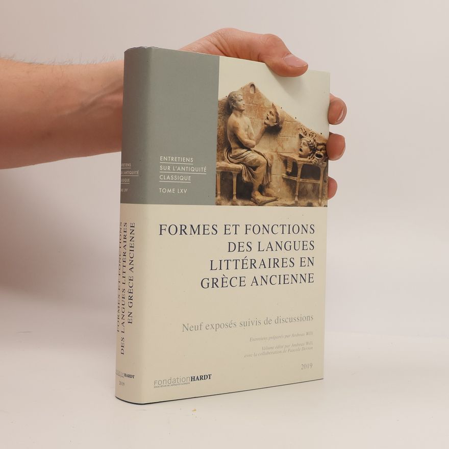 Pascale Dervieux Formes et fonctions des langues littéraires en Grèce ancienne