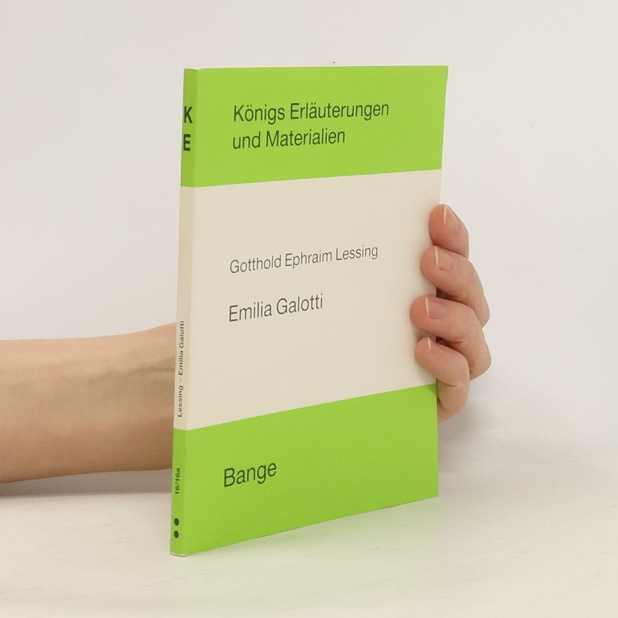 Gotthold Ephraim Lessing Emilia Galotti