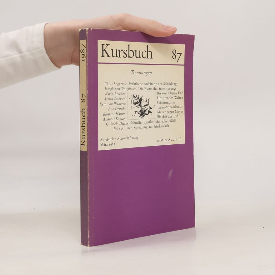 Autorenkollektiv Kursbuch 87: Trennungen