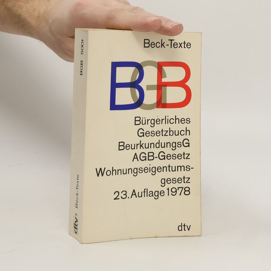 Various authors Bürgerliches Gesetzbuch