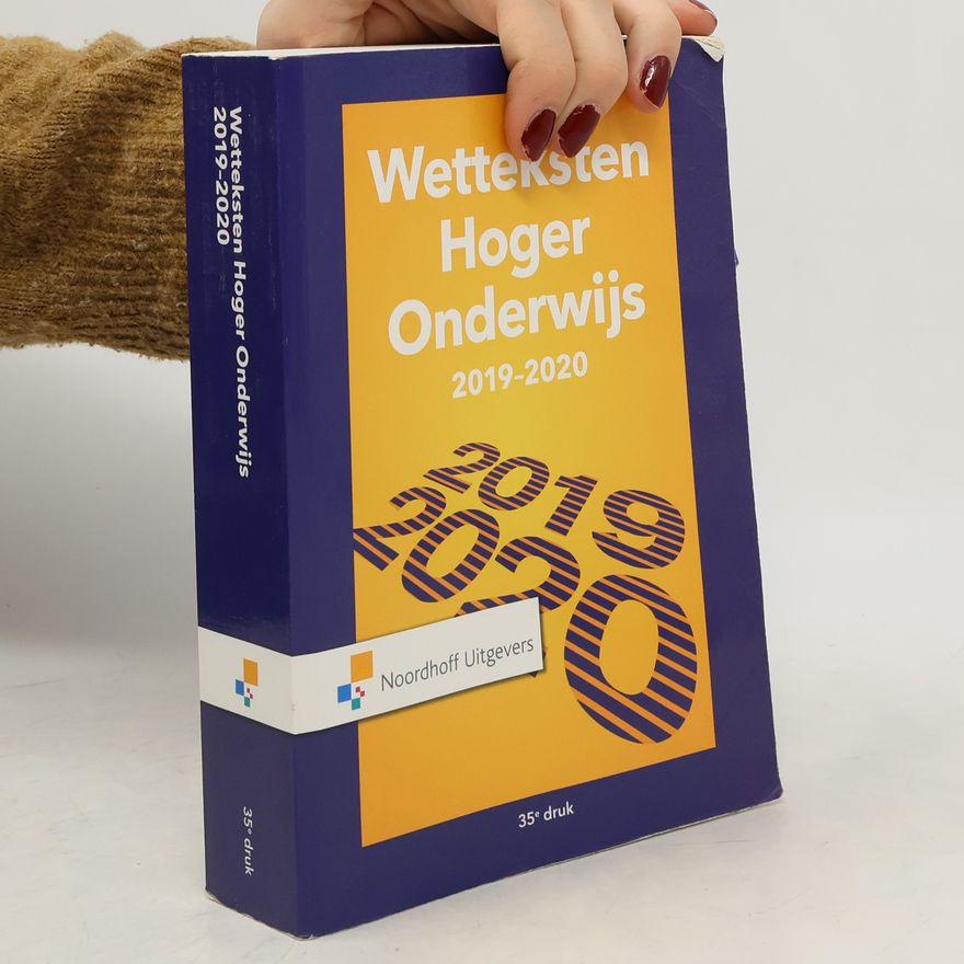 A.M.M.M. van Zeijl Wetteksten Hoger Onderwijs 2019-2020
