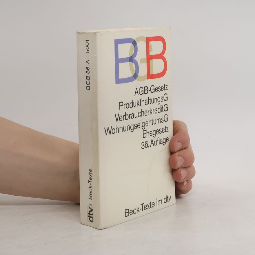 Various authors Bürgerliches Gesetzbuch