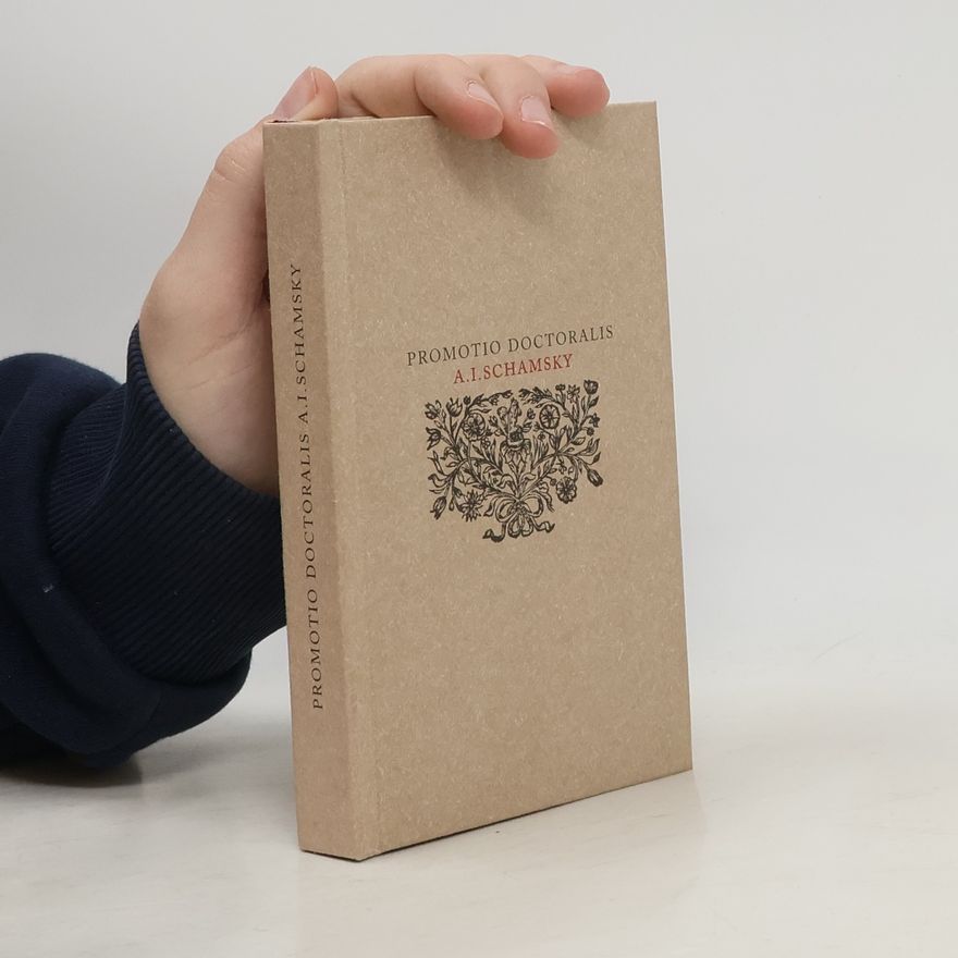 Alexander Antonius Schamsky Promotio Doctoralis A.I. Schamsky