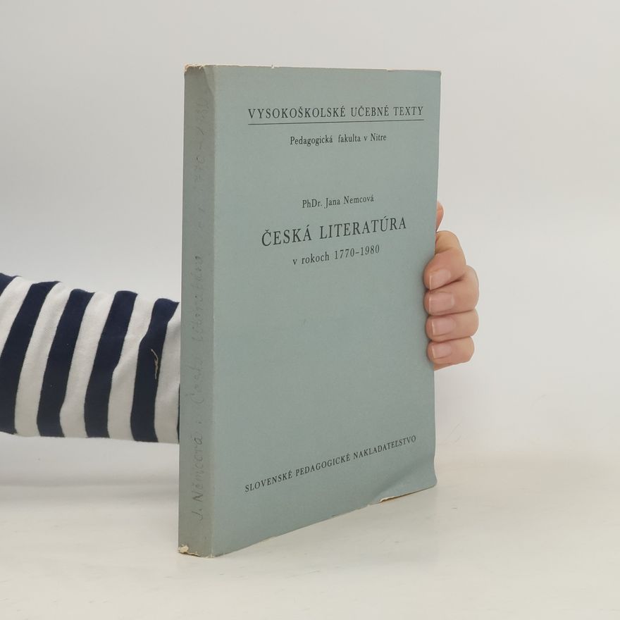 Jana Němcová Česká literatúra v rokoch 1770-1980