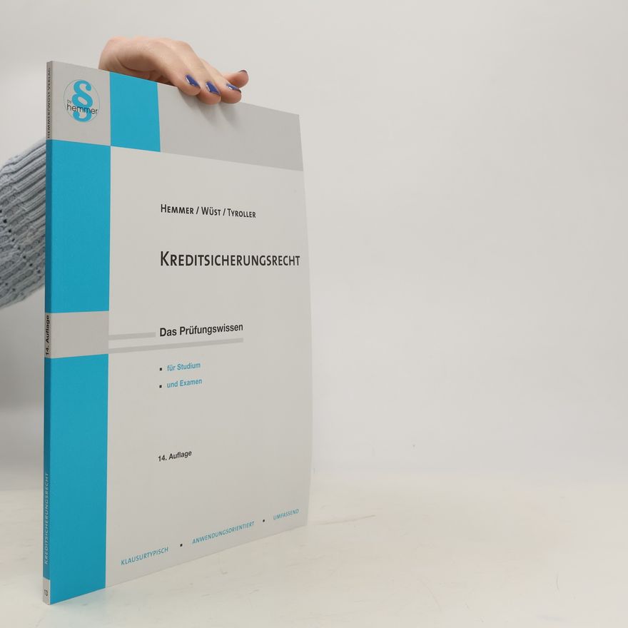 Karl-Edmund Hemmer Kreditsicherungsrecht