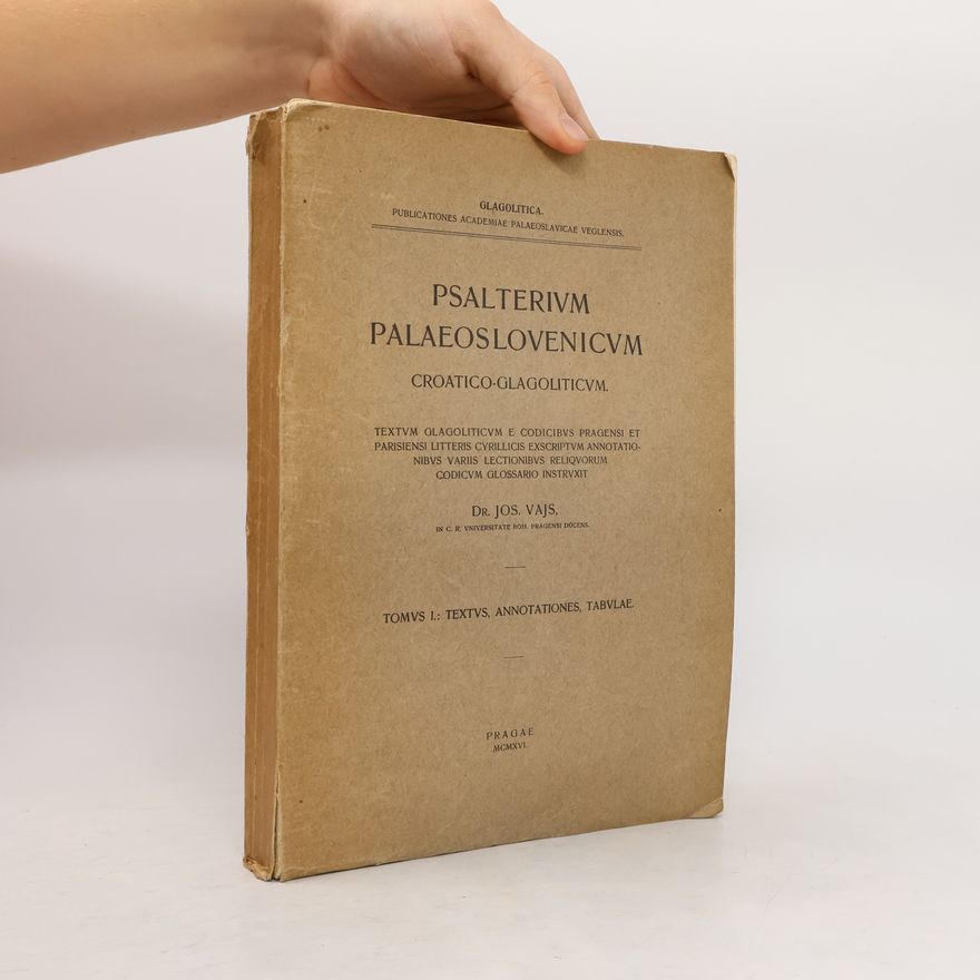 Josef Vajs Psalterium palaeoslovenicum croatico-glagoliticum