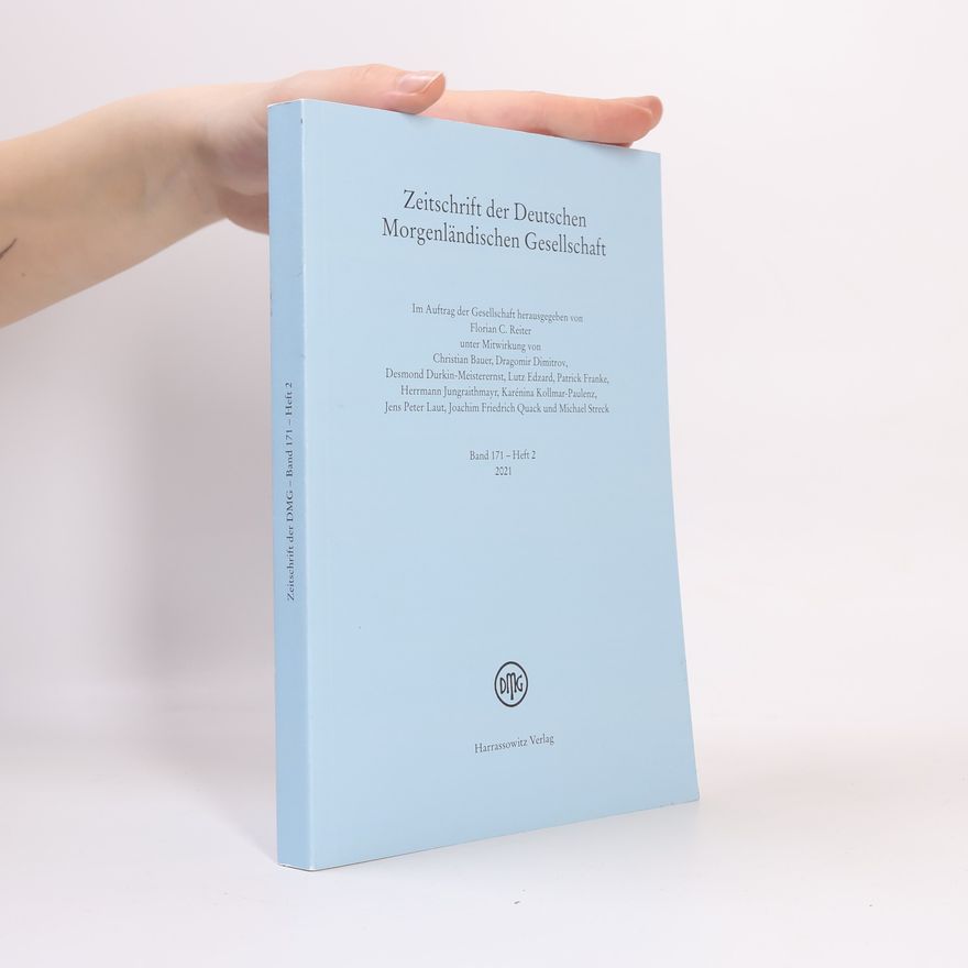 Autorenkollektiv Zeitschrift der Deutschen Morgenländischen Gesellschaft 171/2