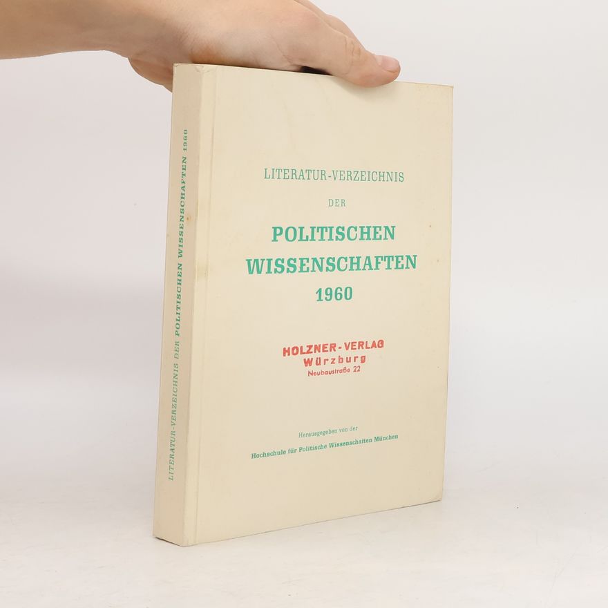 Collectif d'auteurs Literatur-Verzeichnis der Politischen Wissenschaften 1960