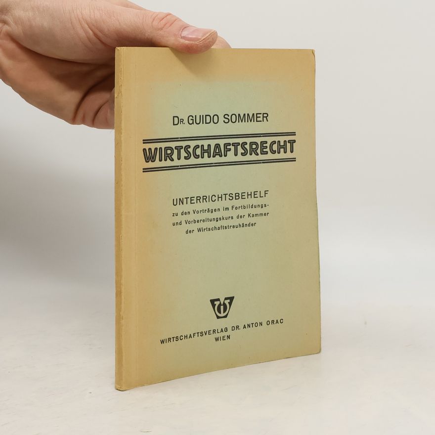Guido Sommer Wirtschaftsrecht