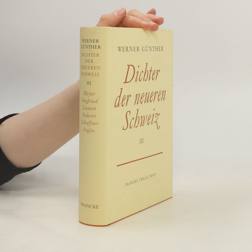 Schaffner Dichter der neueren Schweiz