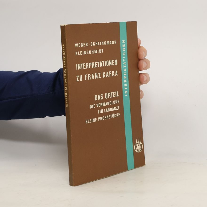 Carsten Schlingmann Interpretationen zu Franz Kafka