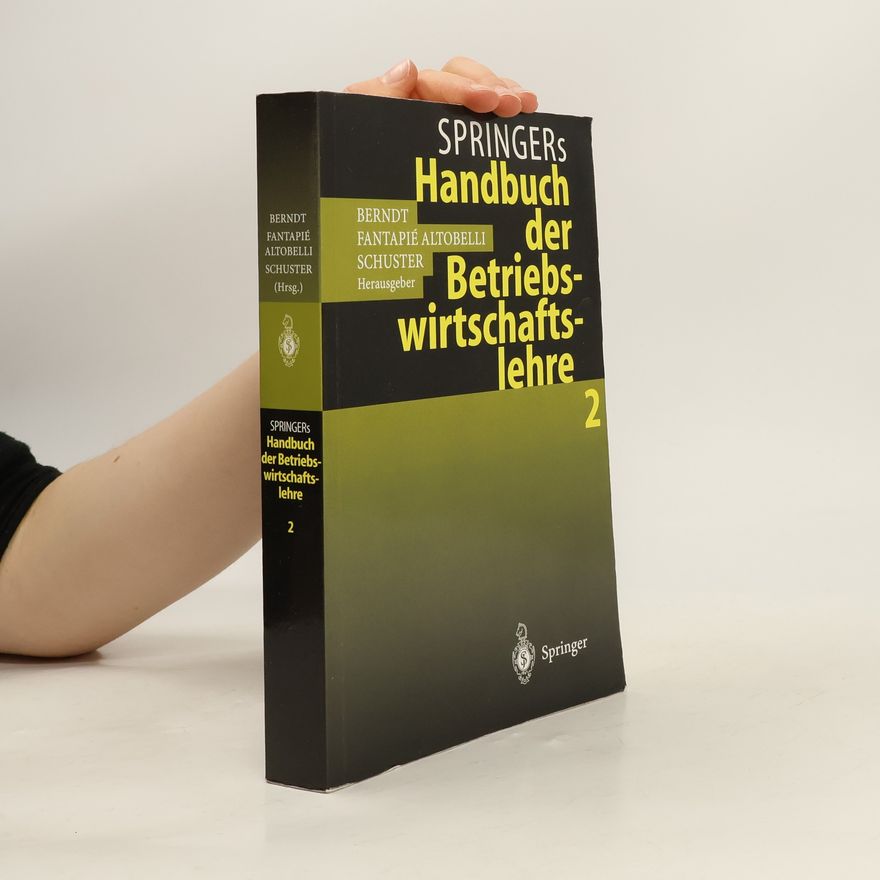 Claudia Fantapié Altobelli Springers Handbuch der Betriebswirtschaftslehre 2