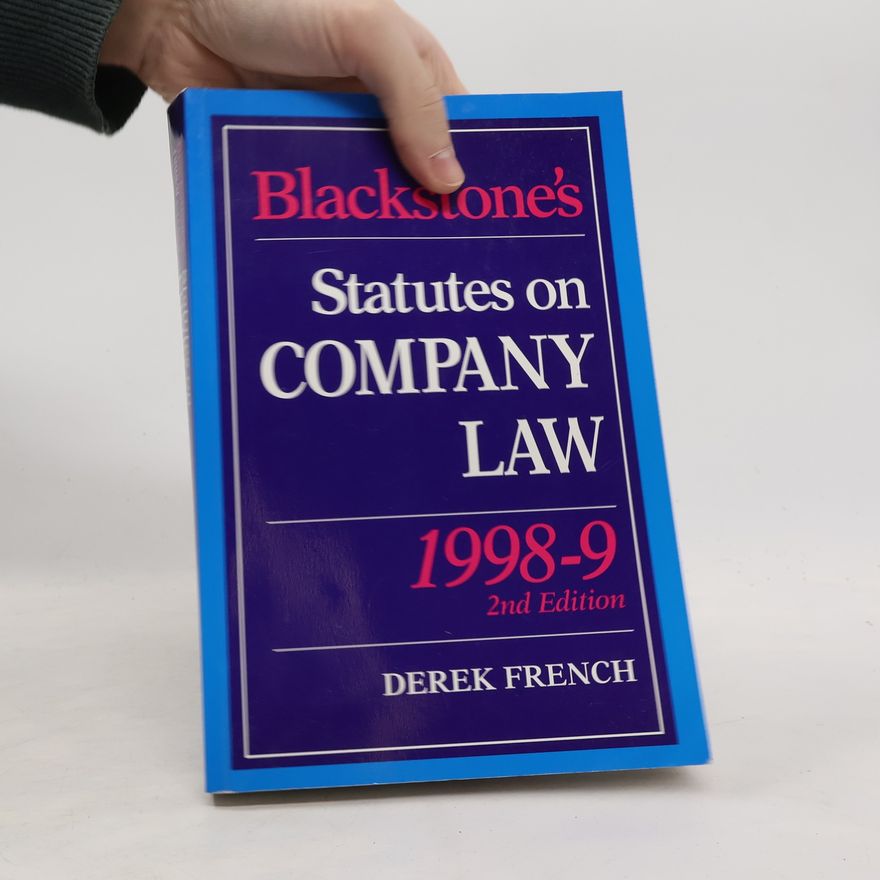 Derek French Blackstone's Statutes on Company Law