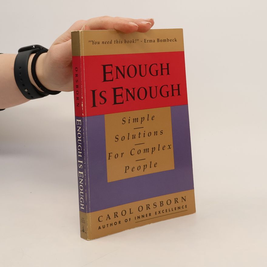 Carol Orsborn Enough Is Enough