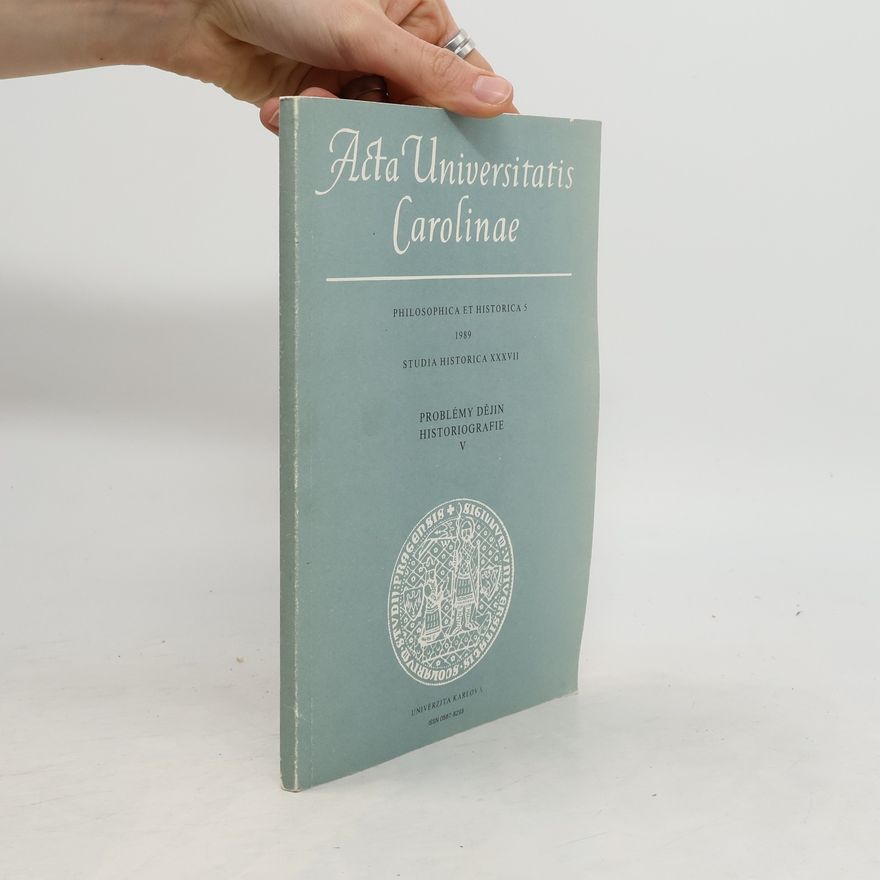 AA.VV. Acta Universitatis Carolinae 5/1989. XXXVII