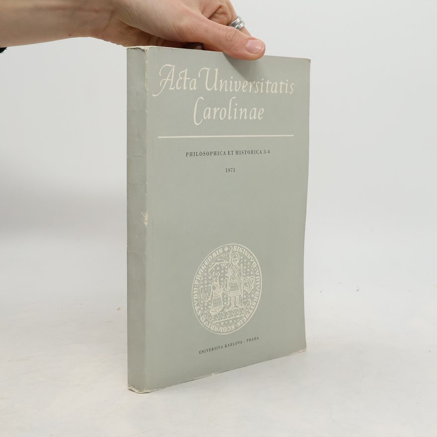 Autorenkollektiv Acta Universitatis Carolinae