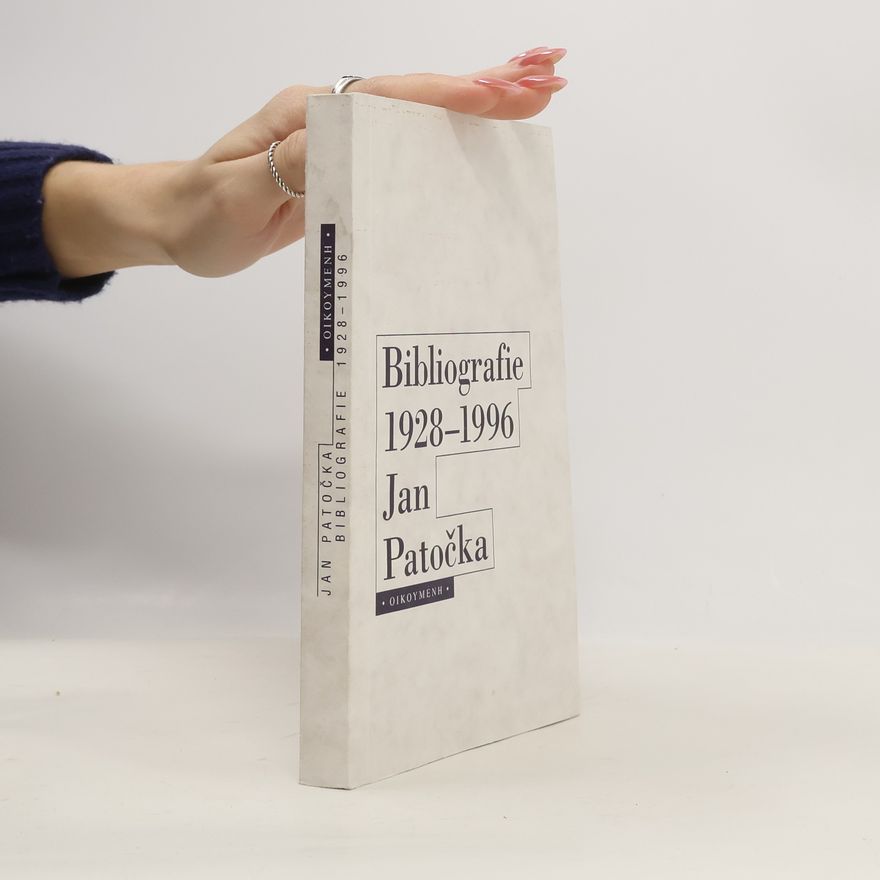 David Souček Jan Patočka : bibliografie 1928-1996