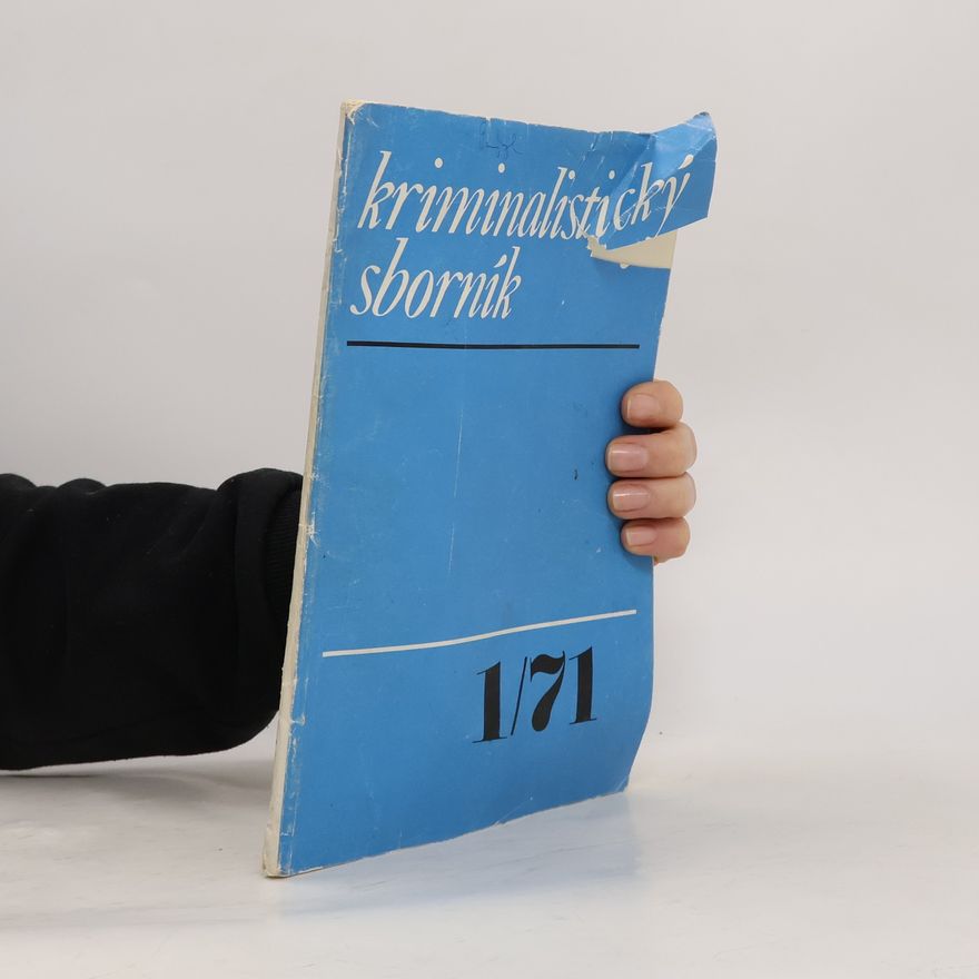 Kolektiv autorů Kriminalistický sborník 1/71