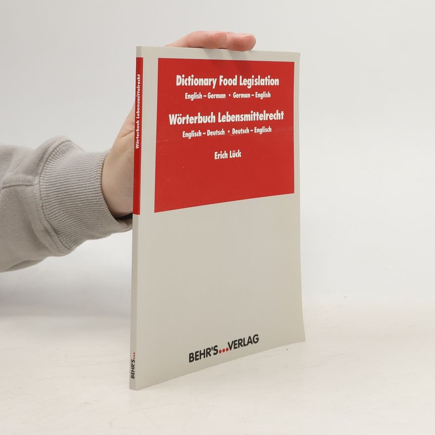 Erich Lück Dictionary Food Legislation