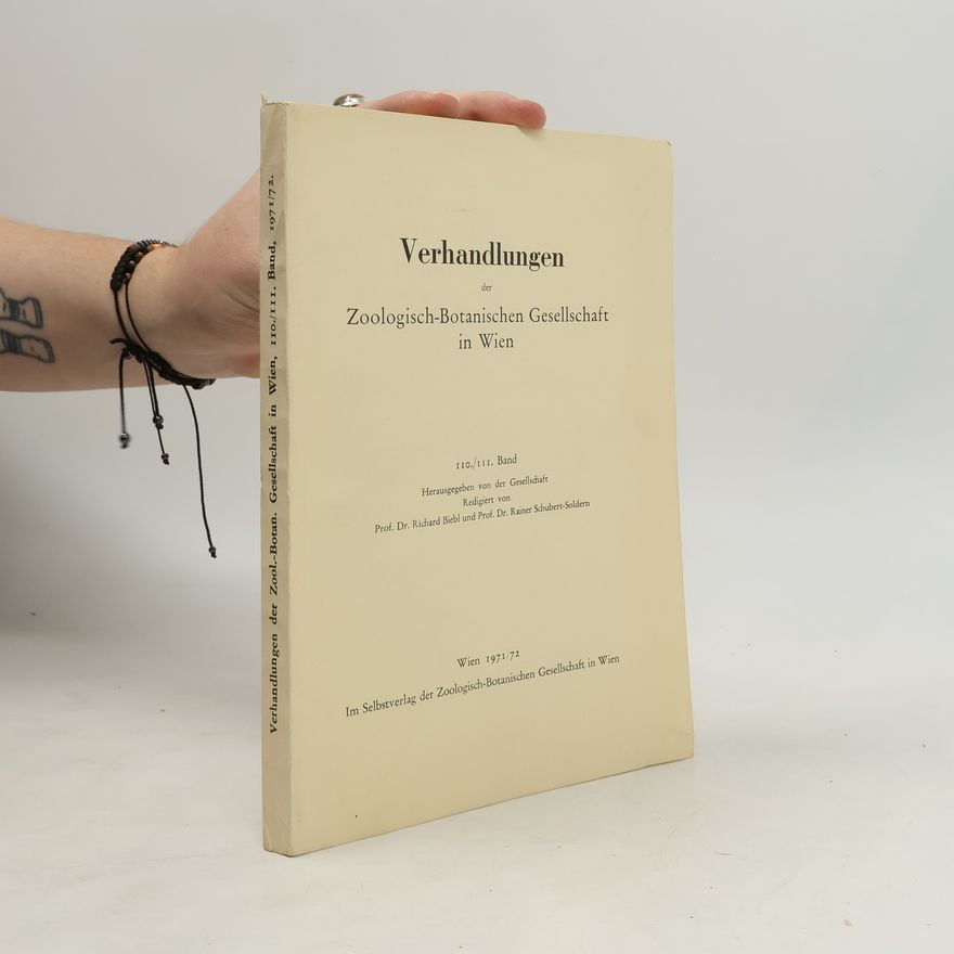 Kolektiv autorů Verhandlungen der Zoologisch-Botanischen Gesellschaft in Wien 110-111