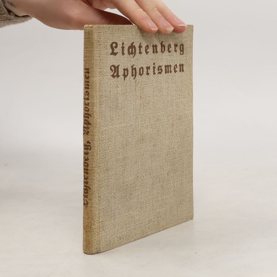 Georg Christoph Lichtenberg Aphorismen