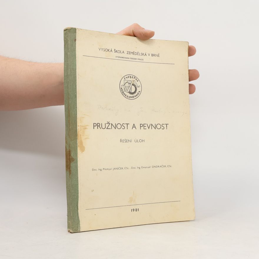 Emanuel Ondráček Pružnost a pevnost