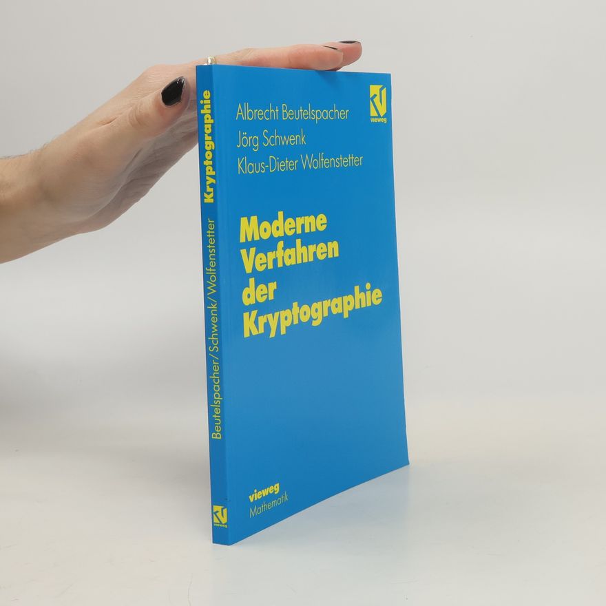 Albrecht Beutelspacher Moderne Verfahren der Kryptographie