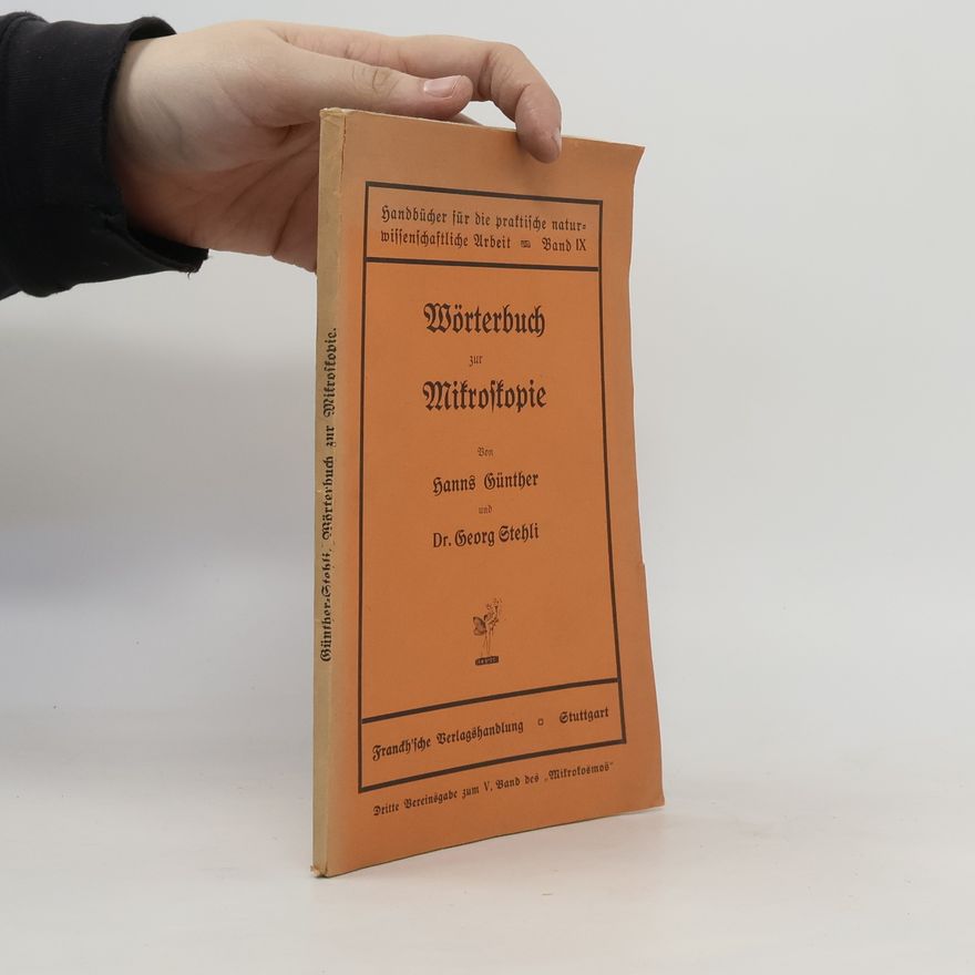 Dr. Georg Stehli Woerterbuch der Mikroskopie