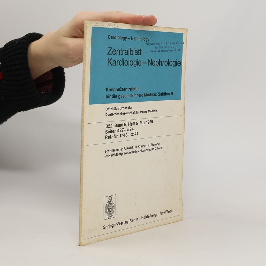 Various authors Zentralblatt kardiologie-Nephrologie 322