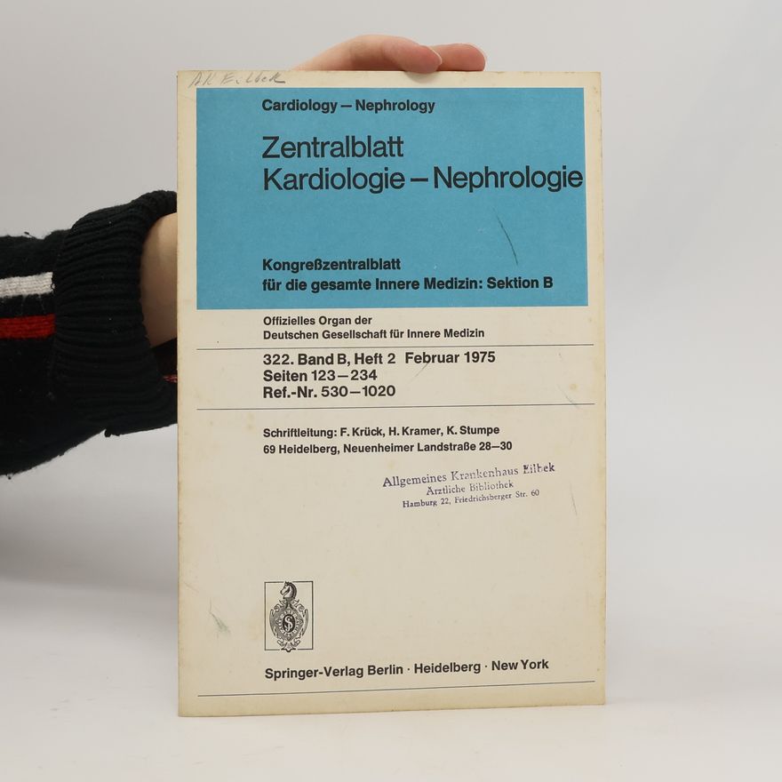AA.VV. Zentralblatt Kardiologie - Nephrologie