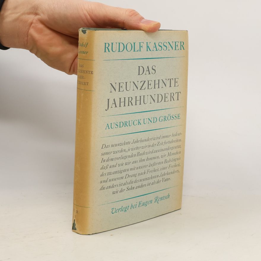 Rudolf Kassner Das neunzehnte Jahrhundert