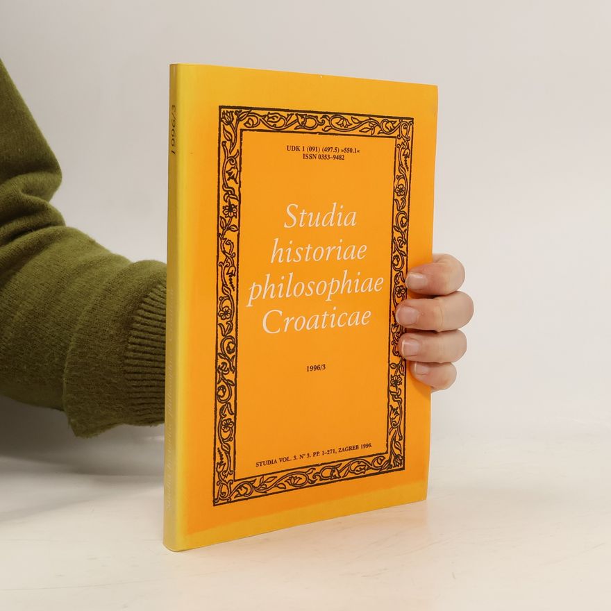 Kolektív autorov Studia historiae philosophiae Croaticae 3