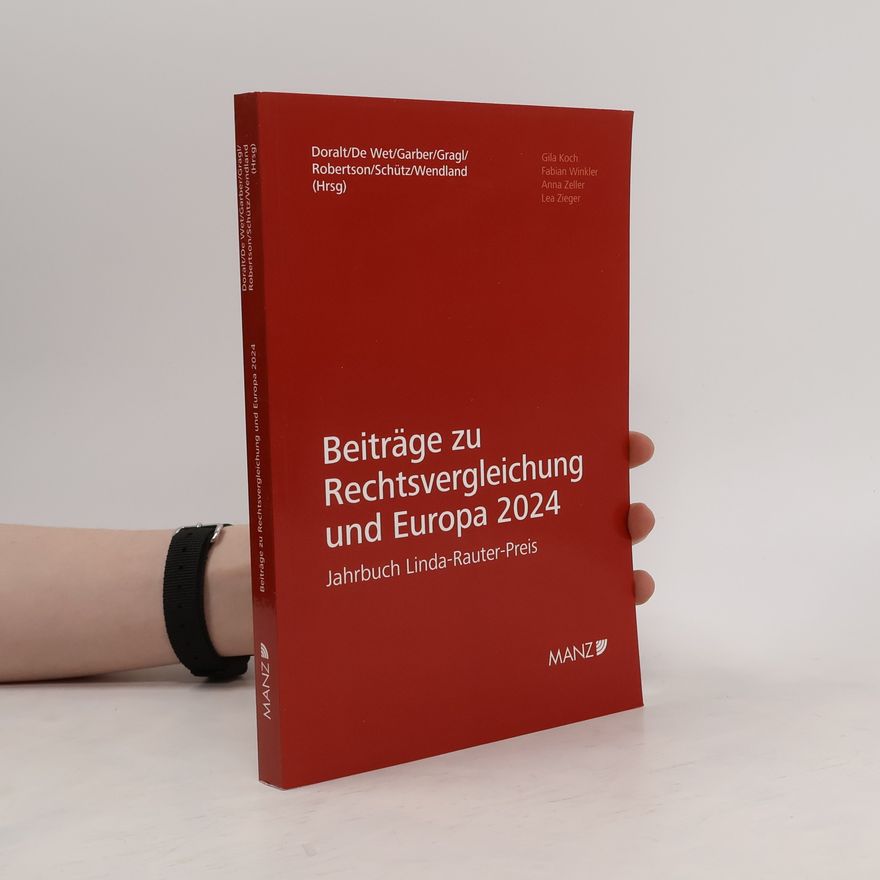 Lea Zieger Beiträge zur Rechtsvergleichung und Europa 2024 Jahrbuch Linda-Rauter-Preis