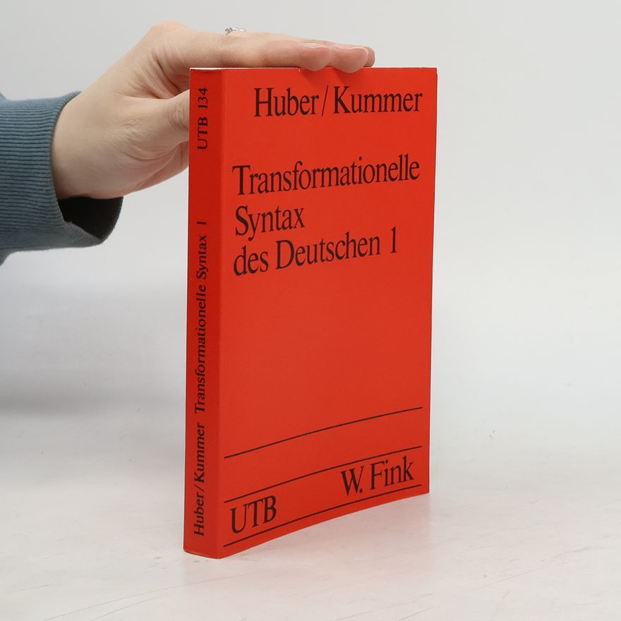 Werner Kummer Transformationelle Syntax des Deutschen