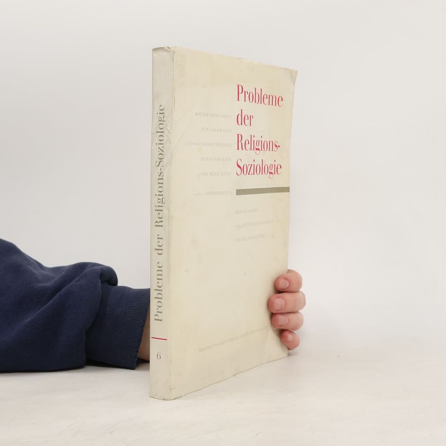 Dietrich Goldschmidt Probleme der Religions-Soziologie