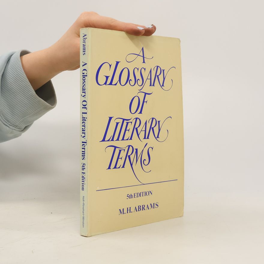 Meyer Howard Abrams A Glossary of Literary Terms - 5th Edition