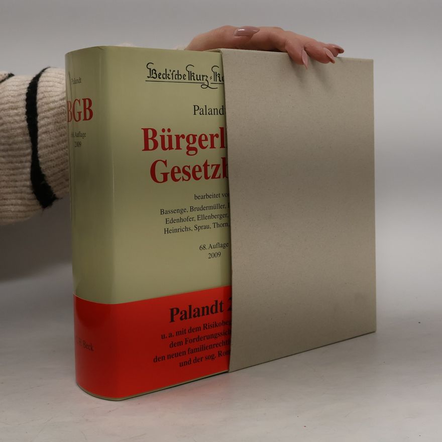 Otto Palandt Bürgerliches Gesetzbuch