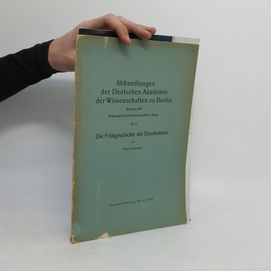 Hans Nordmann Abhandlungen der Deutschen Akademie der Wissenschaften zu Berlin