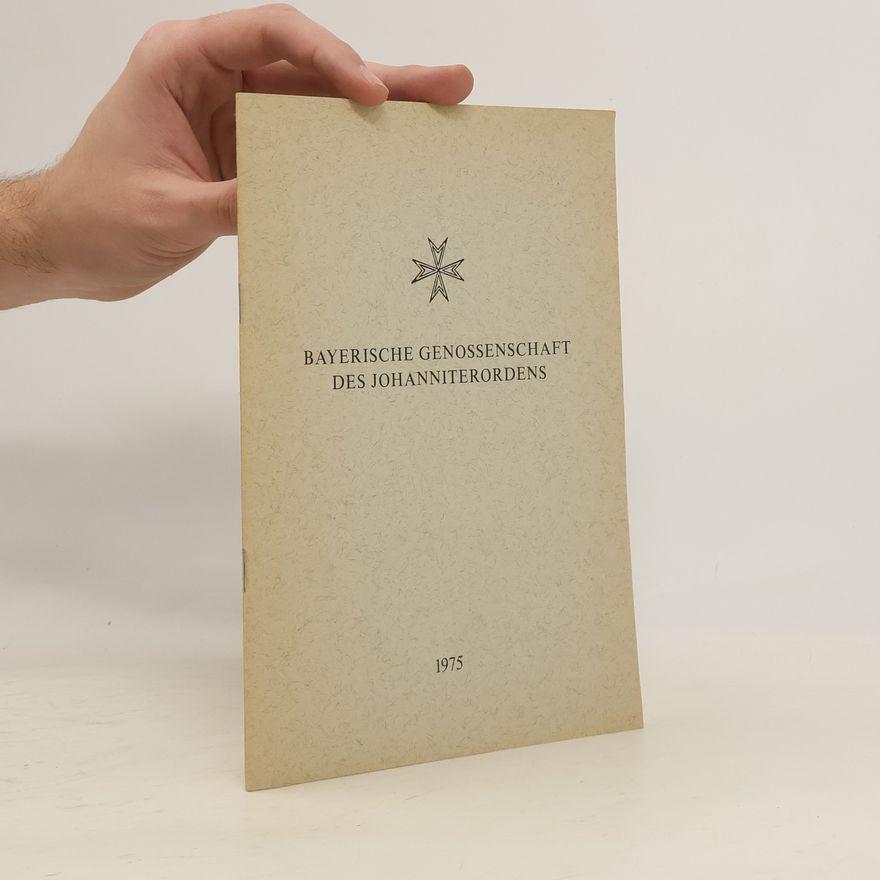 Collectif d'auteurs Bayerische Genossenschaft des Johanniterordens