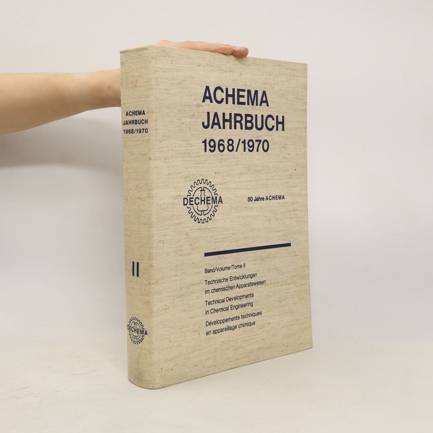 Collectif d'auteurs Achema-Jahrbuch 1968/1970 II