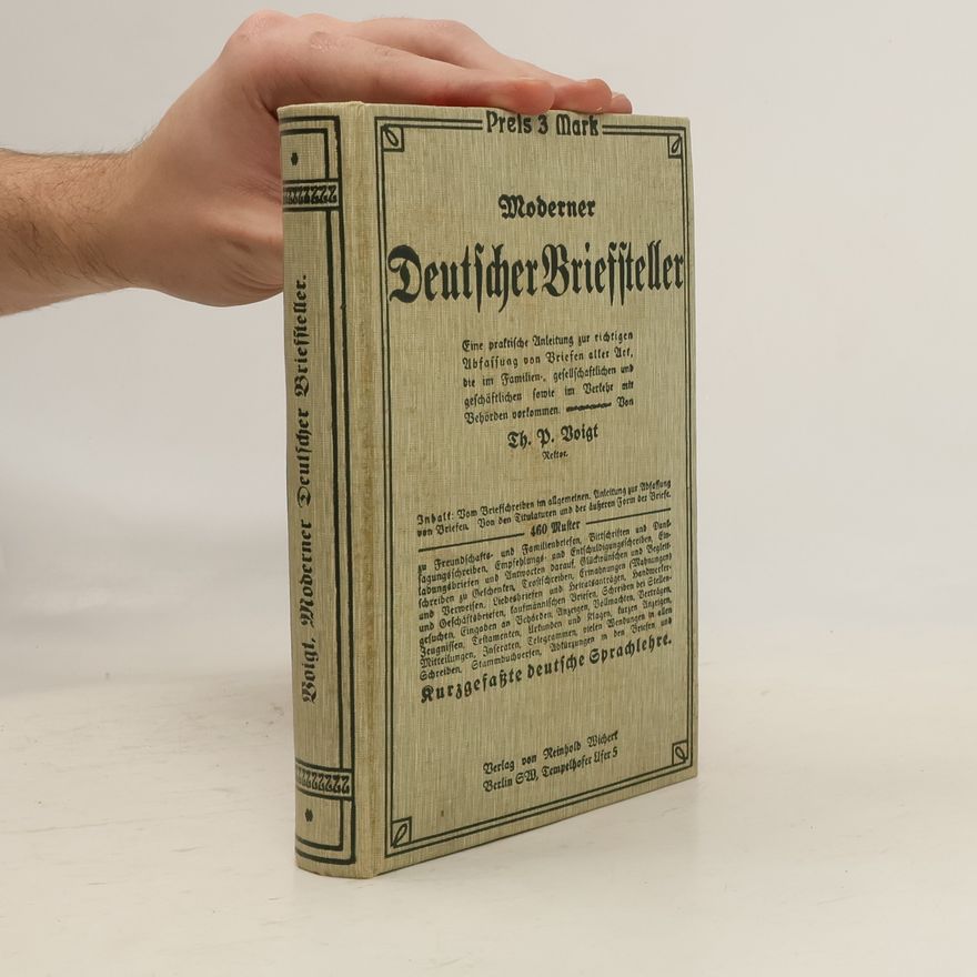 Theodor Paul Voigt Moderner Deutscher Briefsteller