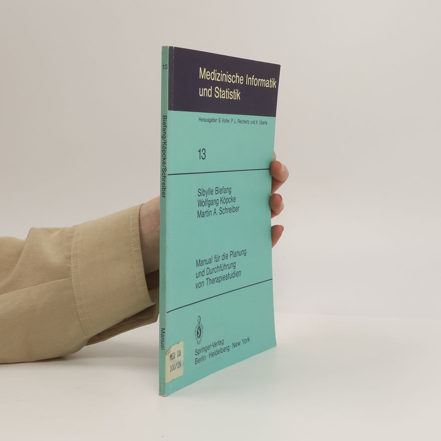Martin A. Schreiber Manual für die Planung und Durchführung von Therapiestunden