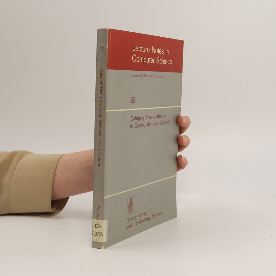 E.G. Manes Category Theory Applied to Computation and Control