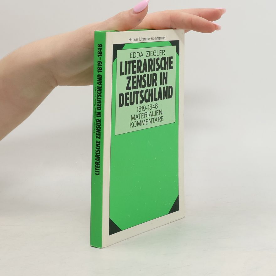 Edda Ziegler Literarische Zensur in Deutschland