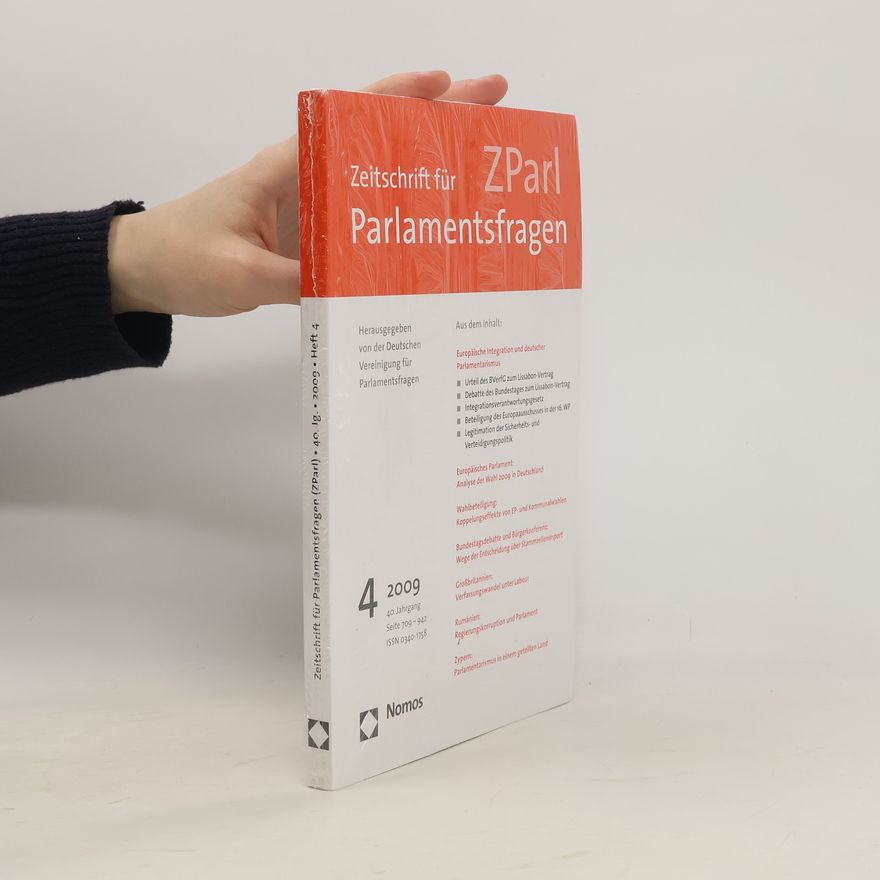 Autorenkollektiv Zeitschrift für Parlamentsfragen 50 jg. Heft 2