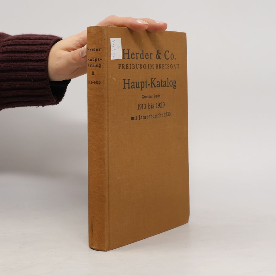 Kolektiv autorů Haupt-Katalog II. 1913-1929