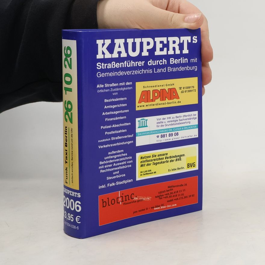 Dr. Gleser Kauperts Strassenführer durch Berlin, Ausgabe 2006: Mit Gemeindeverzeichnis Land Brandenburg