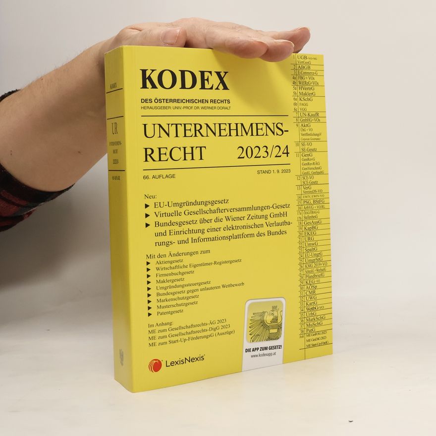 Arthur Weilinger KODEX Unternehmensrecht 2023/24